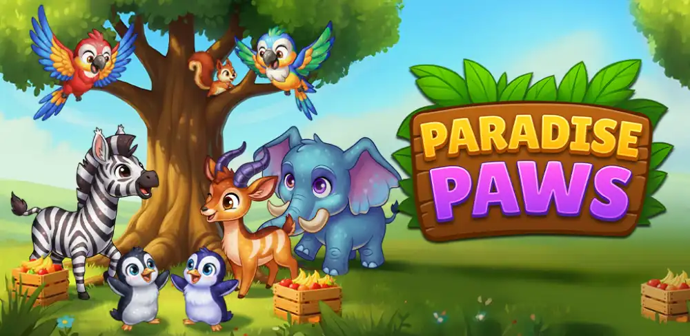 Paradise Paws: Merge Animals